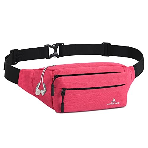 JAZUX Rosered Waist Fanny Pack Bum Bag