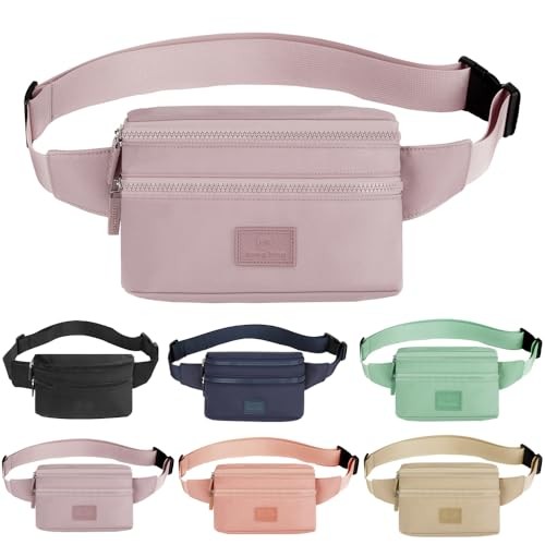 hongking Ladies Fashion Bum Bag with Adjustable Belt, Purple