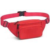 Qinlov Red Adjustable Waist Fanny Pack for Running, Hiking and Travel