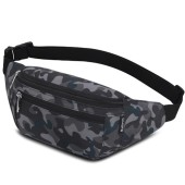 Ridirun Camoblack Waist Fanny Pack with Adjustable Belt