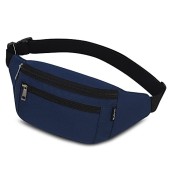 Ridirun Waist Fanny Pack, Adjustable Belt Bag, Darkblue