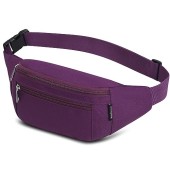 Ridirun Purple Adjustable Waist Fanny Pack