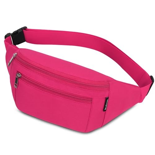 Ridirun Bum Bag Waist Fanny Pack, Rosered