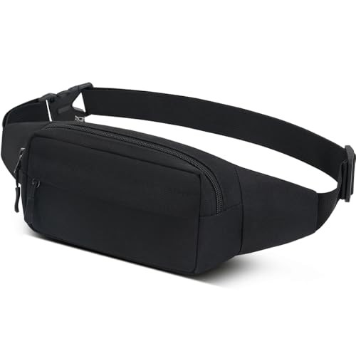 Ridirun Black Bum Bag with Adjustable Belt