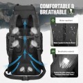 Byjogger 90L Waterproof Hiking Backpack, Large Capacity Multi-Compartment Rucksack for Camping and Trekking