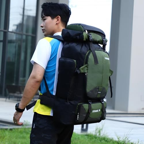 CINGHI LUSSO 70L Hiking Backpack, Blue-2
