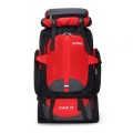 CINGHI LUSSO 70L Hiking Backpack Rucksack, Red