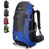 Doshwin 70L Hiking Backpack, Large Rucksack, Blue, XL