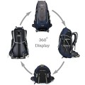 Doshwin 70L Trekking and Camping Backpack, XL, Dark Blue