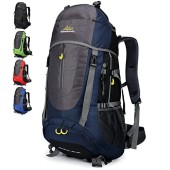 Doshwin 70L Trekking and Camping Backpack, XL, Dark Blue