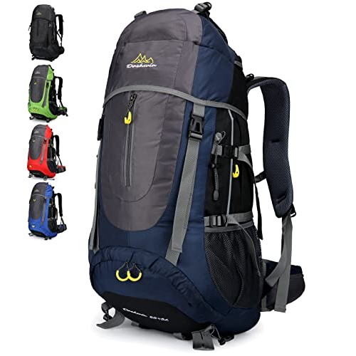 Doshwin 70L Trekking and Camping Backpack, XL, Dark Blue