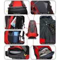 Doshwin 70L Trekking and Camping Backpack, XL, Red