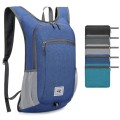 Duemste Foldable Waterproof Backpack, Lightweight 16L Daypack, Blue
