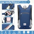 Duemste Foldable Waterproof Backpack, Lightweight 16L Daypack, Blue