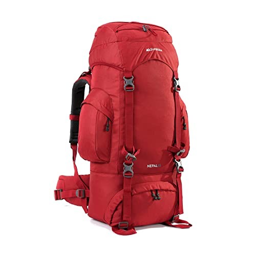 Eurohike Nepal 65 Litre Rucksack, Red