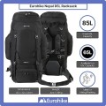 Eurohike Nepal 85L Rucksack with Ventilated Back Panel and Padded Harness, Black