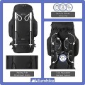 Eurohike Nepal 85L Rucksack with Ventilated Back Panel and Padded Harness, Black