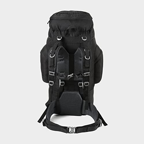 Eurohike Nepal 85L Rucksack with Ventilated Back Panel and Padded Harness, Black-7
