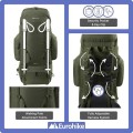 Eurohike Nepal 85 Litre Rucksack, Green, with Ventilated Back Panel and Padded Harness