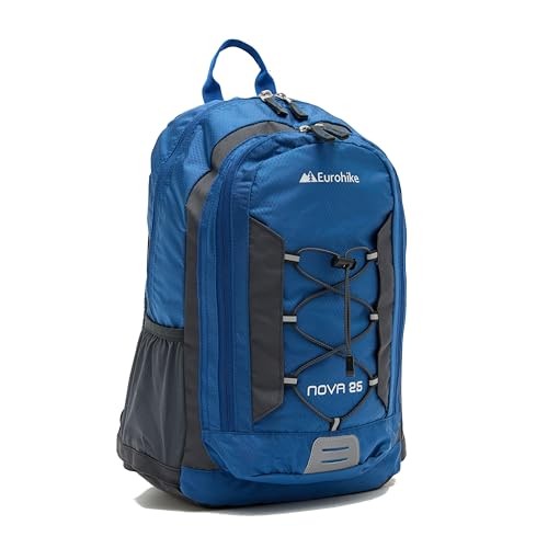 Eurohike Nova 25 Litre Daysack, ventilated back panel, Blue