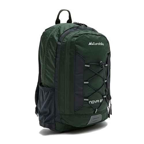 Eurohike Nova 25 Litre Daysack with Ventilated Back Panel, Green