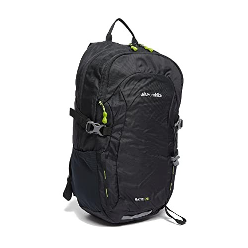 Eurohike Ratio 28 Litre Daypack, ventilated back panel, black