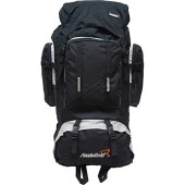 foolsGold XL 100L Hiking, Camping, Travel Backpack Rucksack with Dual Access, Black