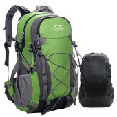 Meisohua 40L Hiking Backpack, Unisex Trekking Rucksack, Green-new