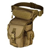 HUNTVP Drop Leg Waist Bag, tactical military thigh bag, Type1-brown