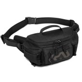 HUNTVP Men's Sports Waist Bag, Military Shoulder Bag, Black-y
