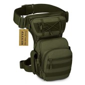 HUNTVP tactical MOLLE drop leg bag, Type2 army green