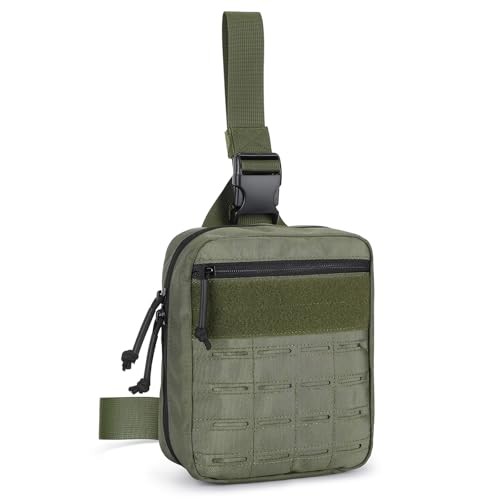 HUNTVP Military Tactical Molle Drop Leg Bag, 1000D Nylon Thigh Pack