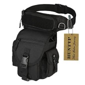 HUNTVP Tactical MOLLE Drop Leg Bag, Type1-black