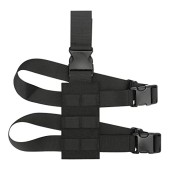 HUNTVP Tactical Molle Drop Leg Holster, 1000D Nylon Thigh Platform, Type7-black