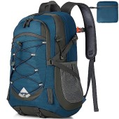IGOLUMON 40L Lightweight Foldable Hiking Backpack, Blue
