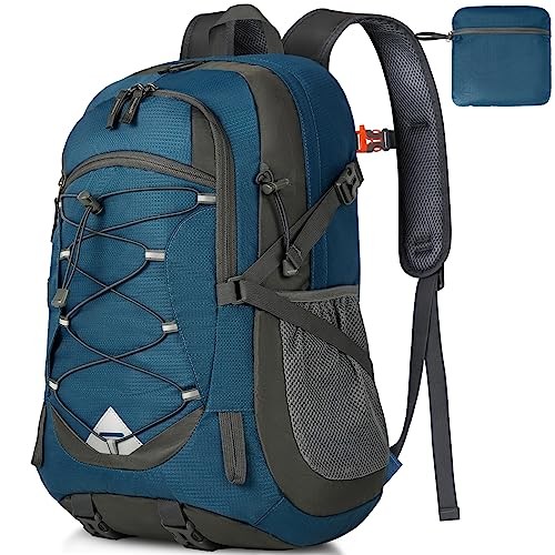 IGOLUMON 40L Lightweight Foldable Hiking Backpack, Blue