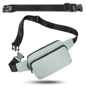 IHIGOGOFA Light Green Bumbag Waist Fanny Pack with 30cm Extended Belt