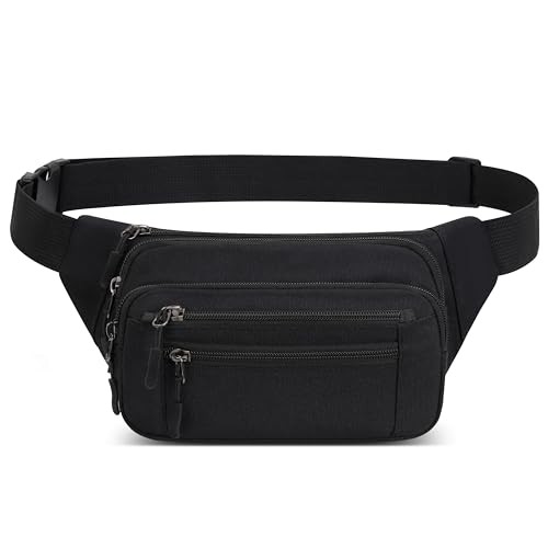 IHIGOGOFA Waist Fanny Pack with 5 Zipper Pockets