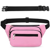 IHIGOGOFA Pink Bumbag Waist Fanny Pack with Extended Belt