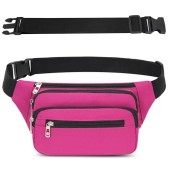 IHIGOGOFA Rose Red Bumbag Waist Fanny Pack with Extended Belt
