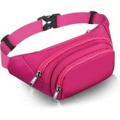 JAUSFETS Rose Bumbag Waist Pack, 3 Pockets, Waterproof
