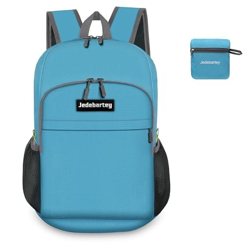 Jedebartey 22L Ultra Lightweight Foldable Rucksack, Blue