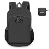 Jedebartey 22L Foldable Ultra Lightweight Rucksack, Black