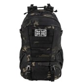 Jueachy 30L Military Tactical Backpack, Black Camouflage, Molle Rucksack