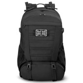 Jueachy Military Tactical Backpack 35L, 35L Black, Molle Waterproof Rucksack