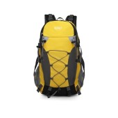 Kono 40L Waterproof Hiking Backpack with Rain Cover, Yellow