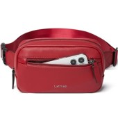 LATMAP 2L Faux Leather Bumbag, Red