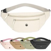 Mayoii lightweight bum bag, white, one size