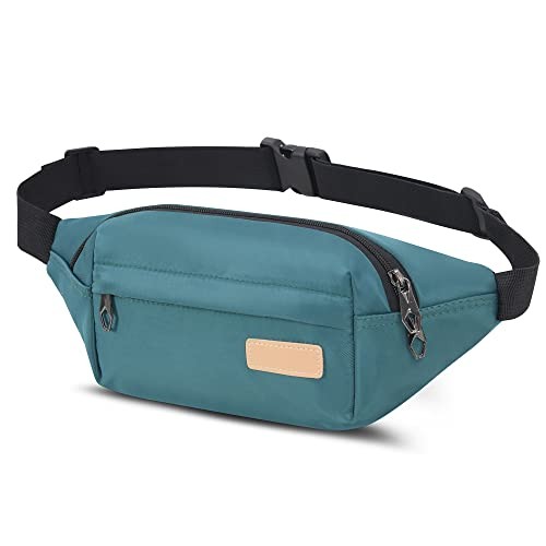 YINGLANG Lightweight Water-Resistant Bumbag Waist Pack, Green
