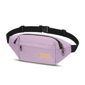 YINGLANG Lightweight Water-Resistant Bumbag with Multiple Pockets, Purple